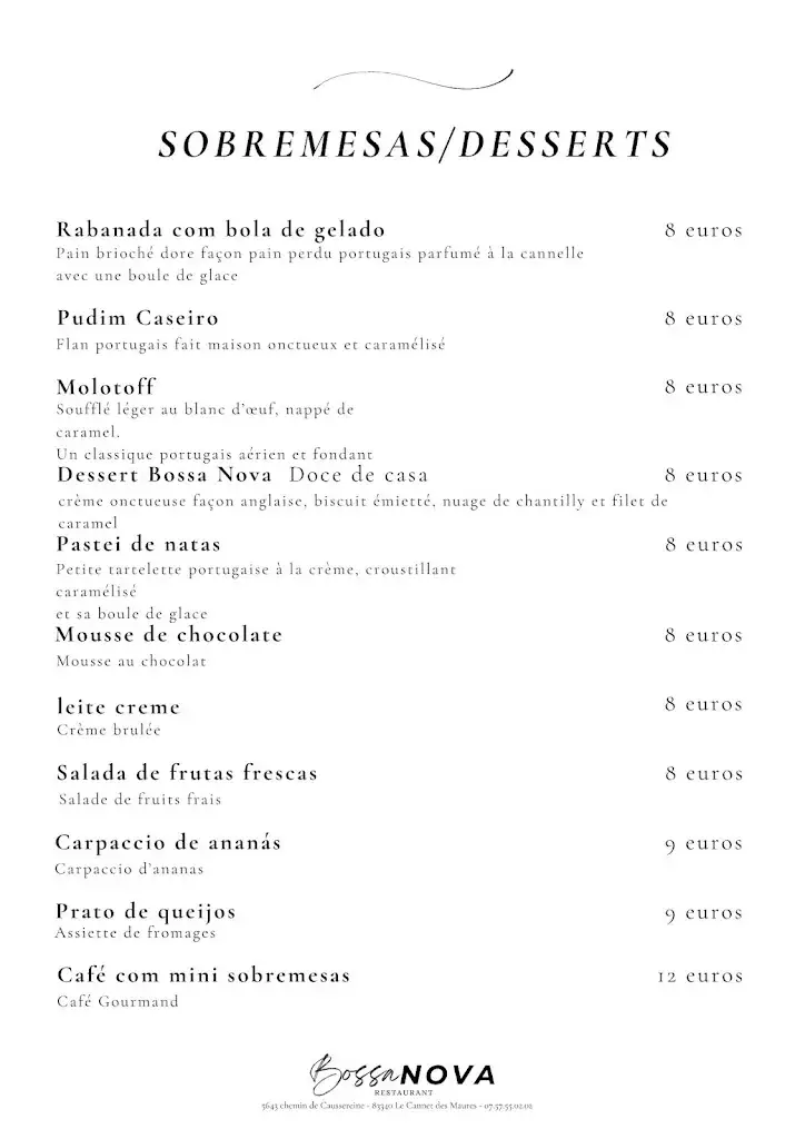 Menu_Restaurant Bossa Nova_Cannet-des-Maures_immagine_1