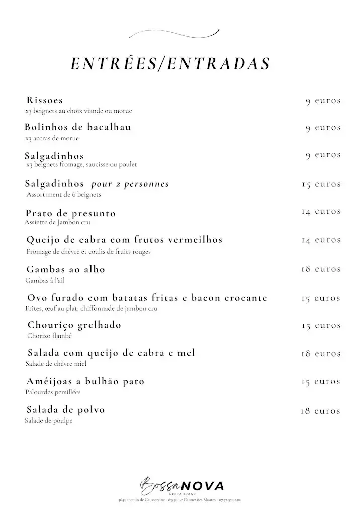 Menu_Restaurant Bossa Nova_Cannet-des-Maures_immagine_2