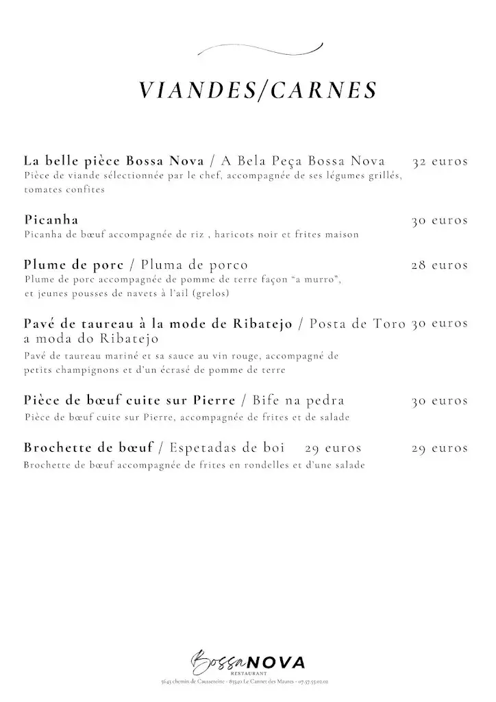 Menu_Restaurant Bossa Nova_Cannet-des-Maures_immagine_4