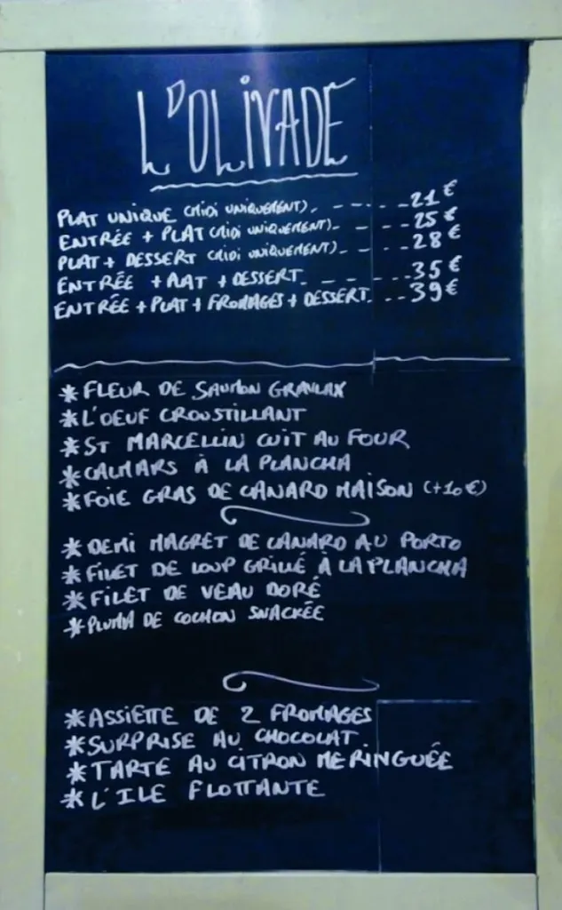 Menu_Restaurant l'Olivade_Luc_image_2