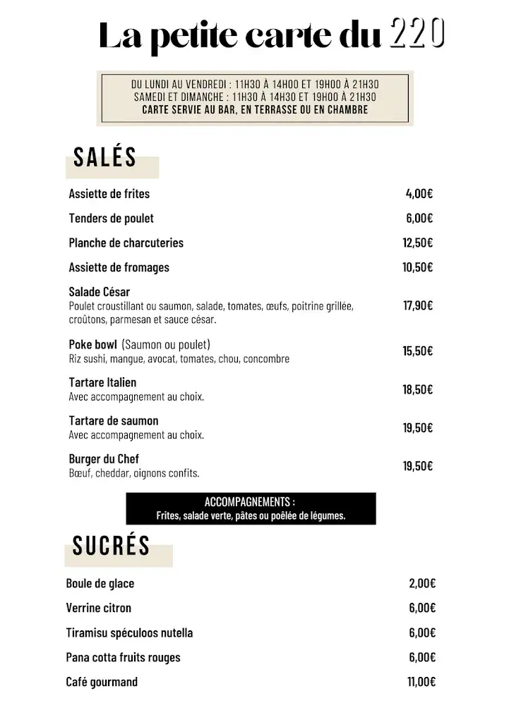 Menu_220 Restaurant_Cannet-des-Maures_immagine_2