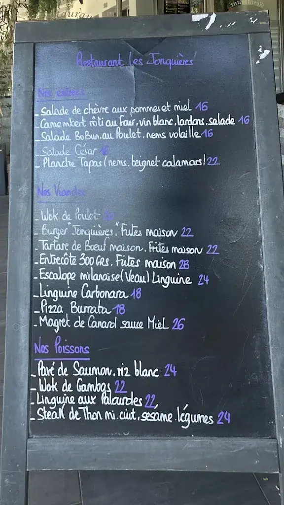 Menu_Restaurant Les Jonquières_Muy_image_1