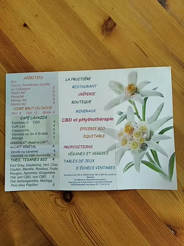 Menu_La Fruitière_Monêtier-les-Bains_image_3