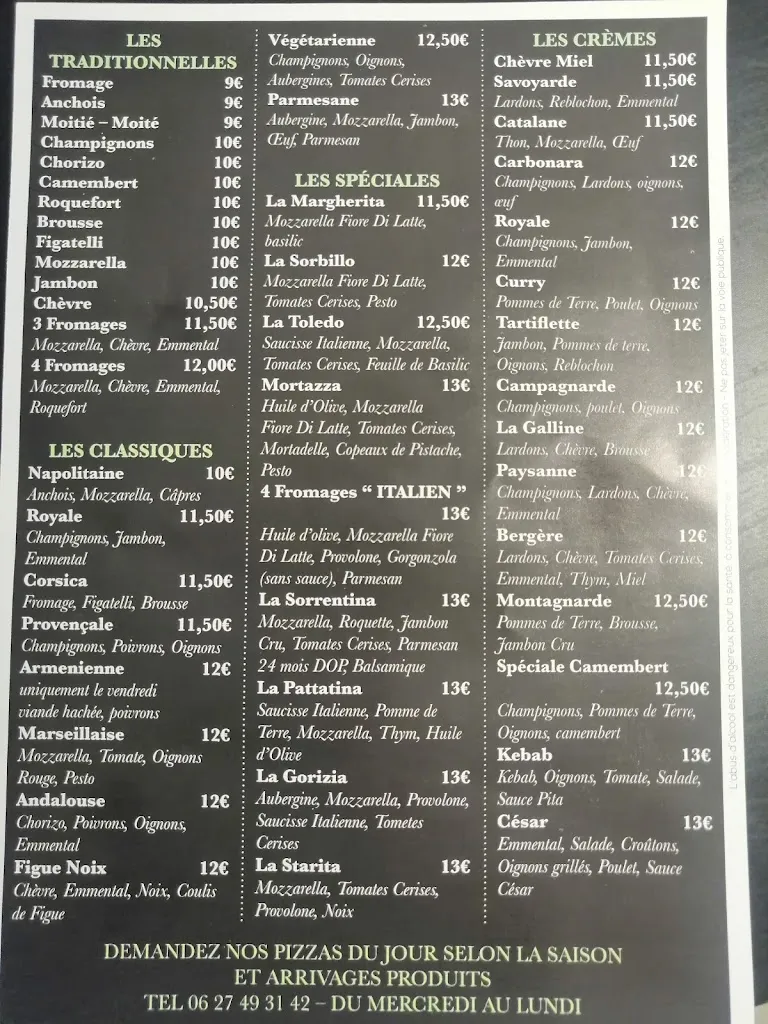 Menü_MAISON NAPOLITAINE & L'Angelis_Marseille_Bild_1