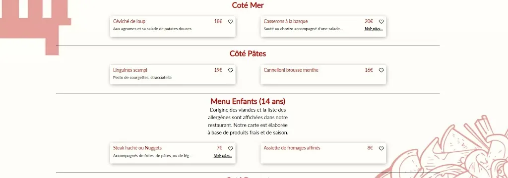 Menu_Bar Brasserie Tabac le Pharo_Marseille_image_4