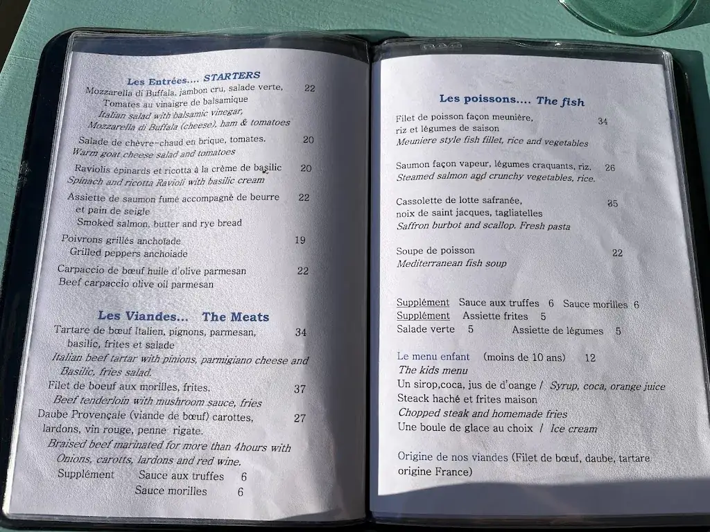 Menu_Le Petit Pavillon_Marseille_image_1