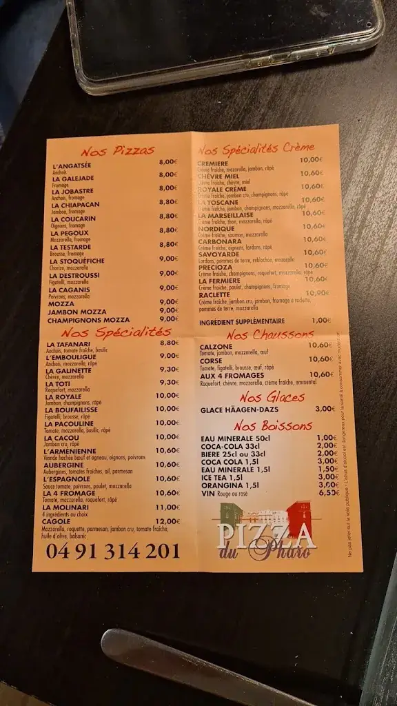 Menu_Pizza du Pharo_Marseille_image_3