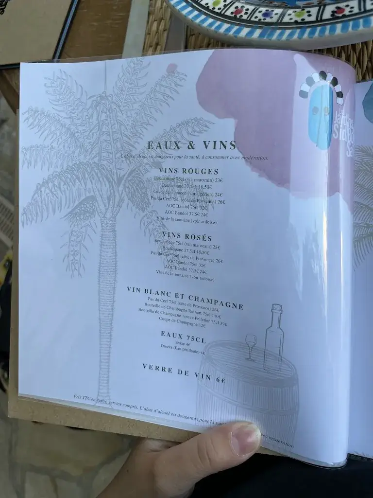 Menu_Les Jardins de Sidi Bou Saïd_Toulon_image_3
