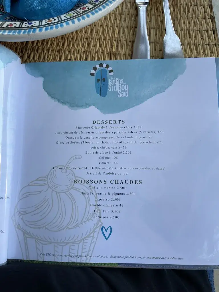 Menu_Les Jardins de Sidi Bou Saïd_Toulon_image_4
