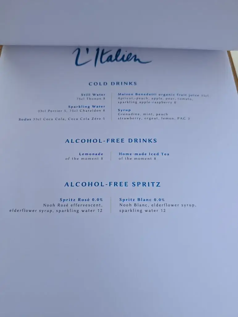 Menu_L'Italien à Château La Coste_Puy-Sainte-Réparade_image_3