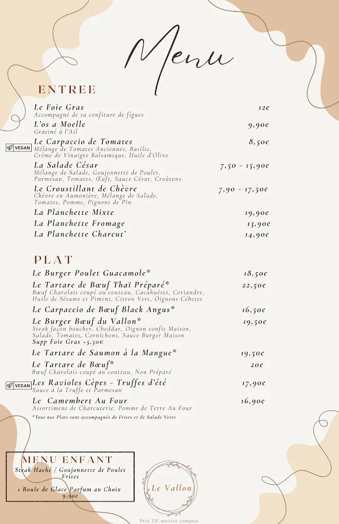Menu_Restaurant Le Vallon_Thoronet_image_2