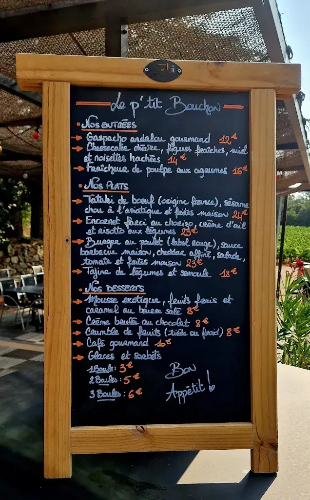 Menu_Bistrot le p'tit bouchon - Domaine Saint Louis la Manuelle_Thoronet_image_1