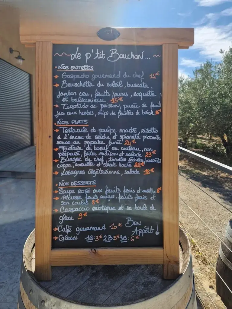 Menu_Bistrot le p'tit bouchon - Domaine Saint Louis la Manuelle_Thoronet_image_2