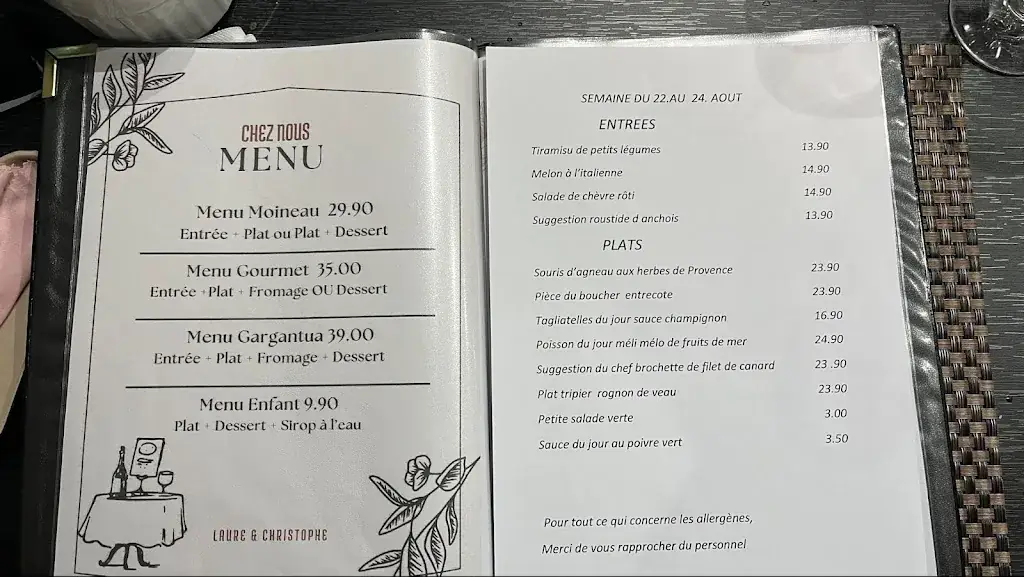 Menu_Chez Nous Le Thoronet_Thoronet_image_4