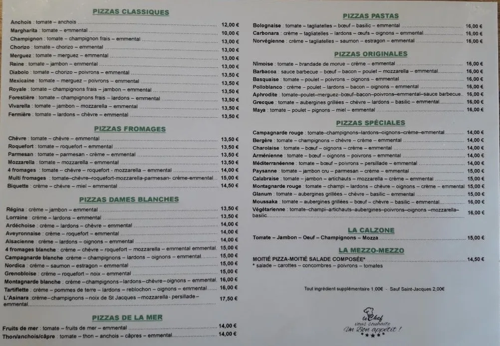 Menu_Restaurant Pizzeria la Sardaigne_Thor_image_3