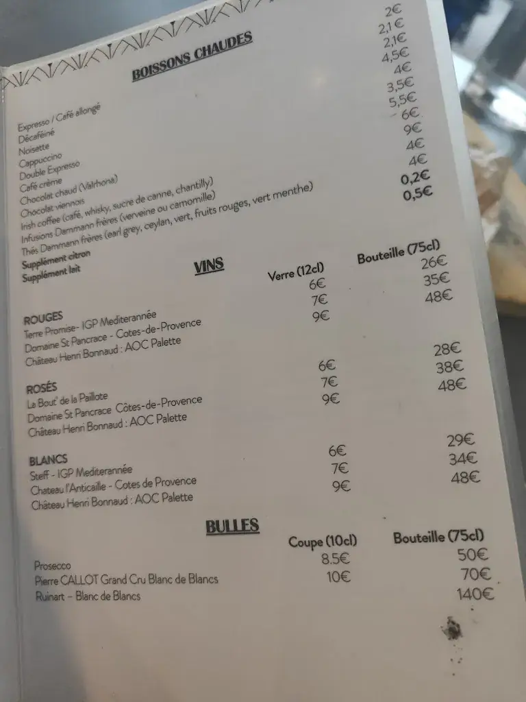 Menu_Le Relais Cézanne - Restaurant_Tholonet_image_1