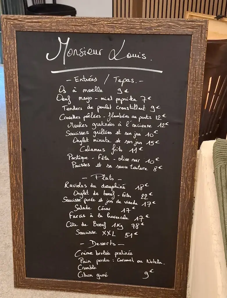 Menu_Monsieur Louis Le Tholonet_Tholonet_image_1