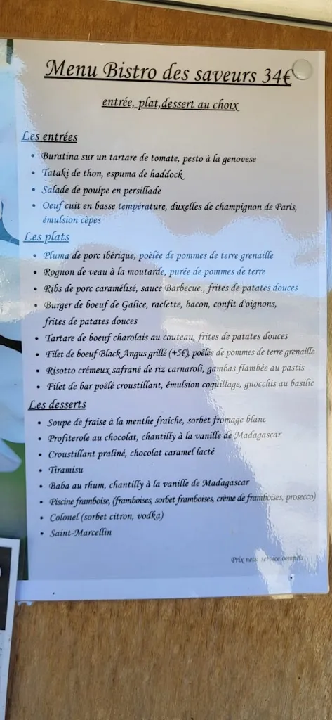 Menu_LE BISTRO DES SAVEURS-CHRISTOPHE FERRÉ_Tignet_image_4