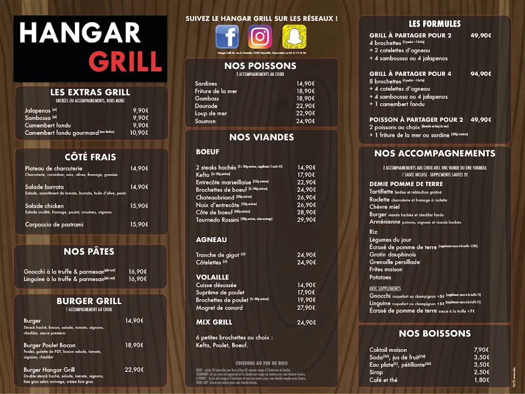 Menu_HANGAR GRILL_Marseille_image_1