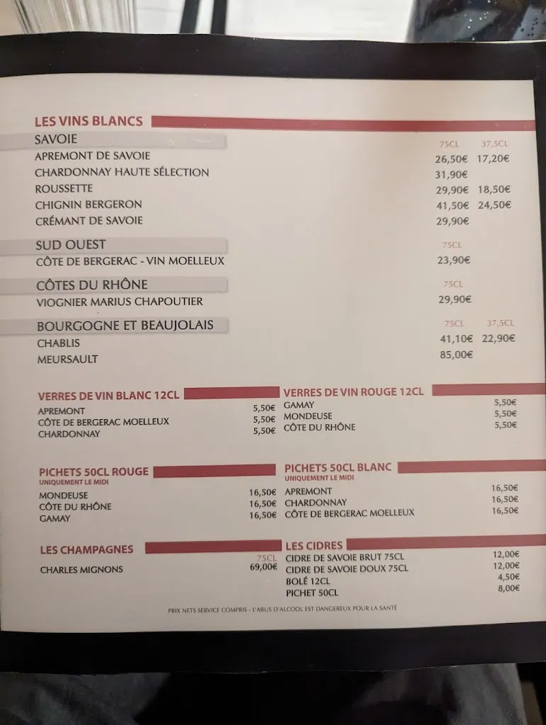 Menu_L'Escale Gourmande_Bourg-Saint-Maurice_image_2