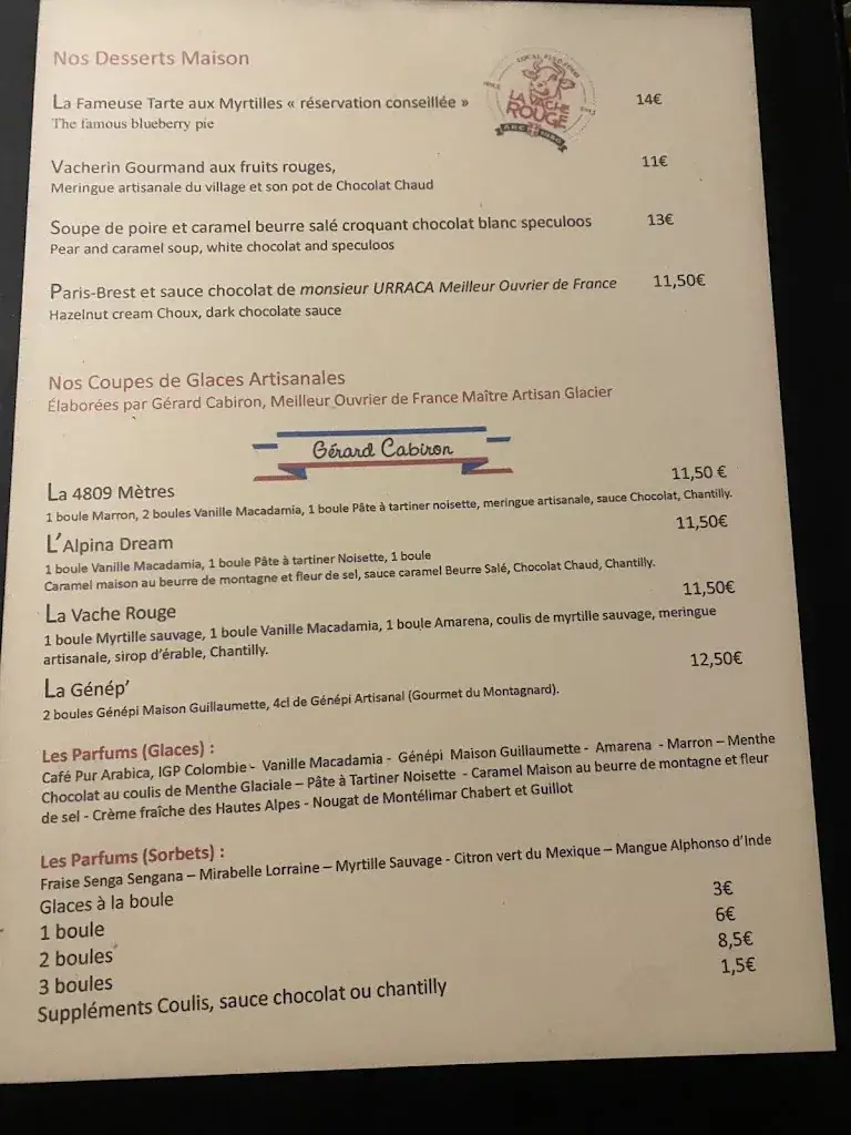 Menu_La Vache Rouge_Bourg-Saint-Maurice_image_1