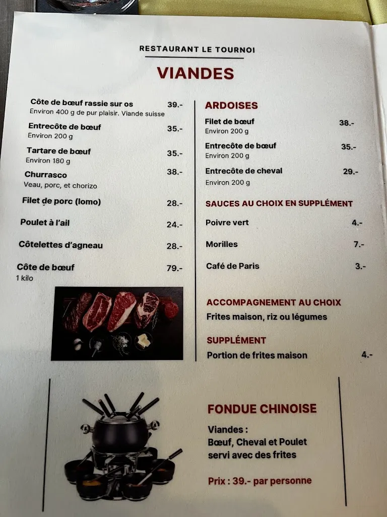 Menu_Restaurant Du Tennis_Renens_image_1