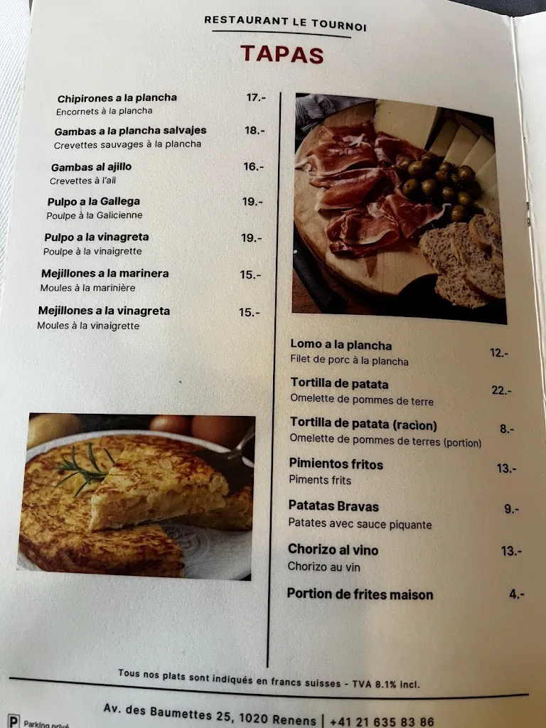 Menu_Restaurant Du Tennis_Renens_image_3