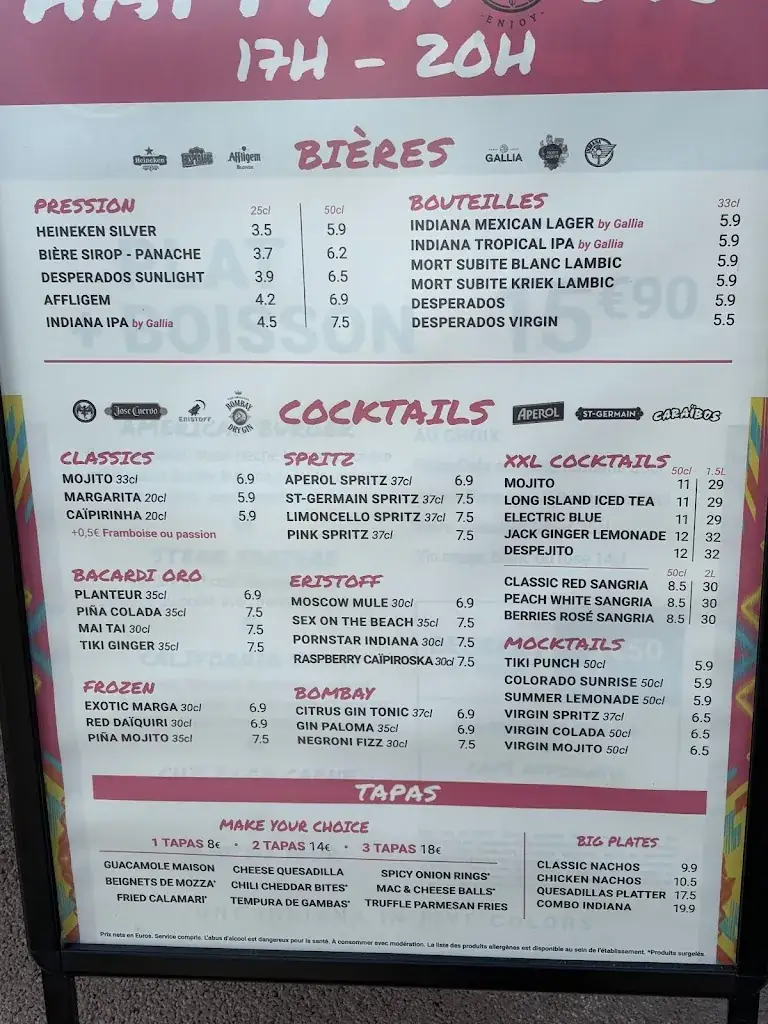 Menu_Indiana Café - Plan de Campagne_Pennes-Mirabeau_imagen_2