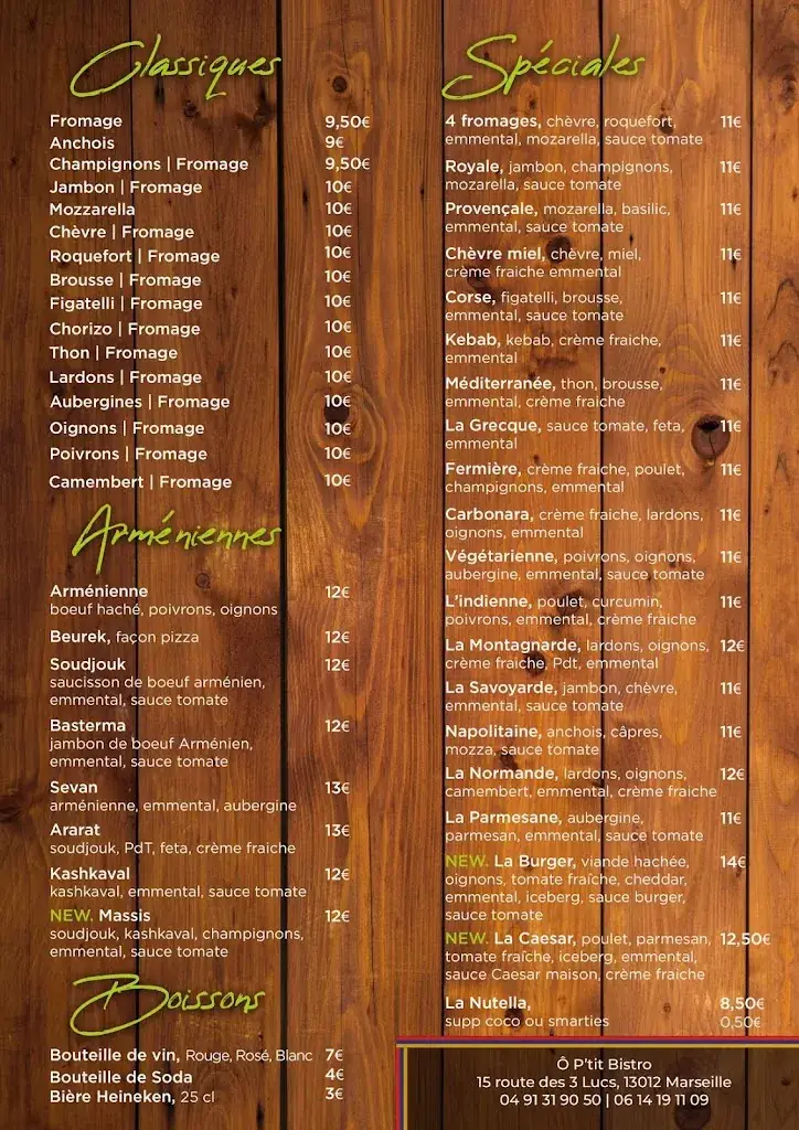 Menu_Ô p'tit bistrot_Marseille_image_1