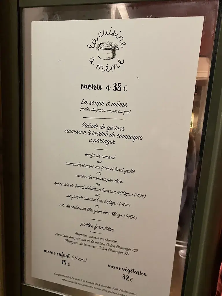 Menu_La Cuisine À Mémé_Toulouse_image_4