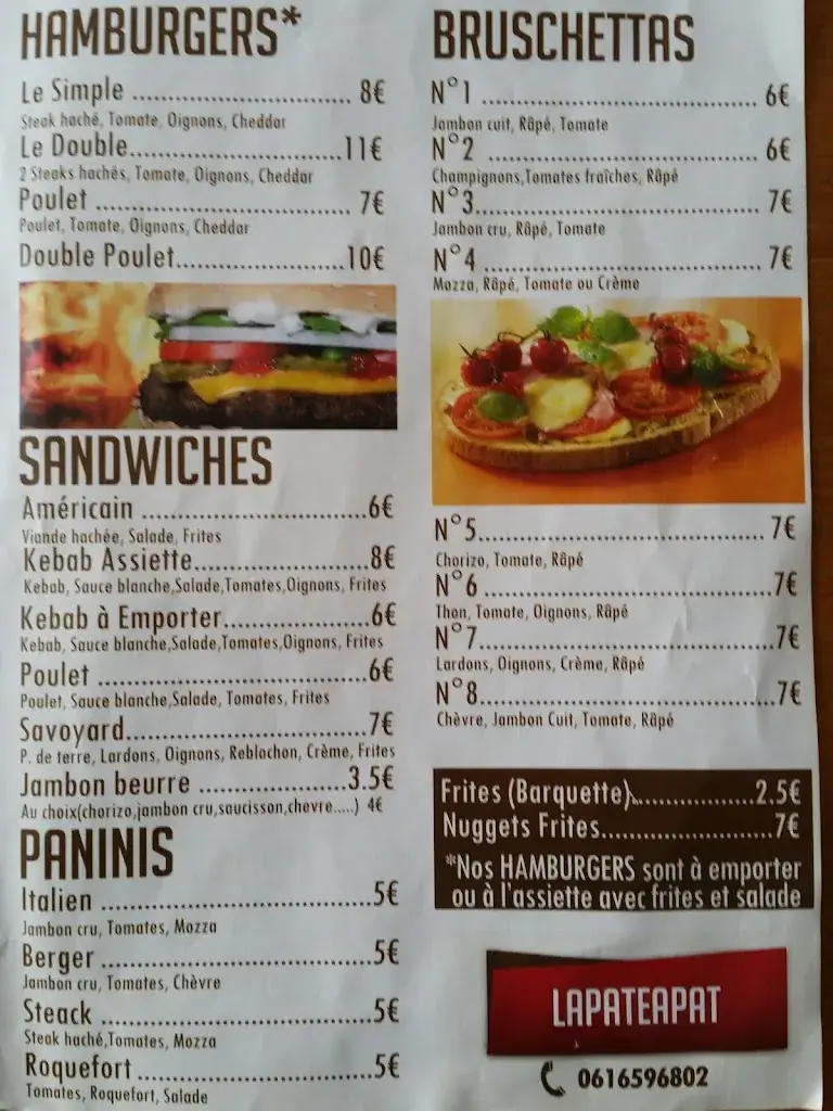 Menu_La Pâte à Pat_Mées_image_1