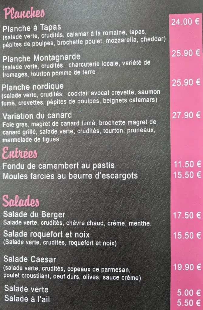 Menu_Restaurant Lounge le Mardaric_Peyruis_image_3