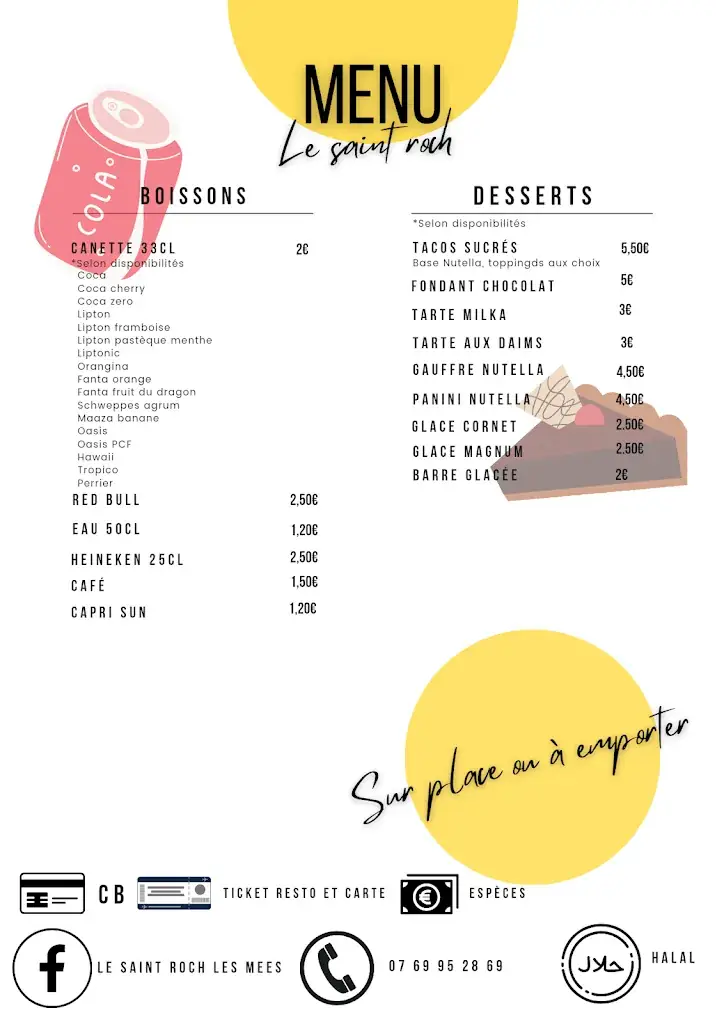 Menu_Le Saint roch_Mées_image_2