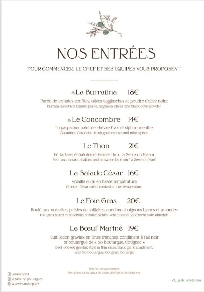 Menu_La Table de Pol_Lorgues_image_2