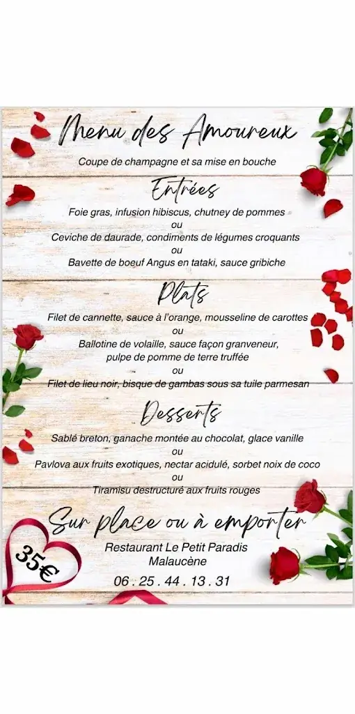 Menu_Restaurant - Le Petit Paradis Malaucène_Malaucène_image_1