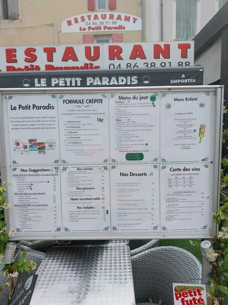 Menu_Restaurant - Le Petit Paradis Malaucène_Malaucène_image_4