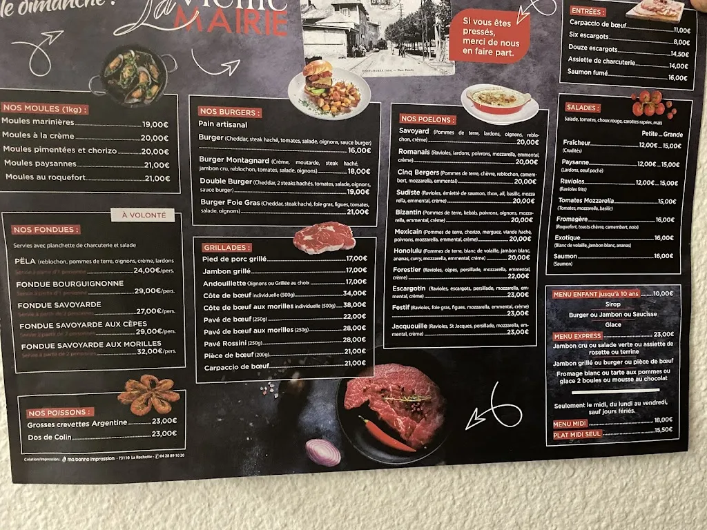 Menu_Restaurant-grill La Vieille Mairie_Pontcharra_immagine_4