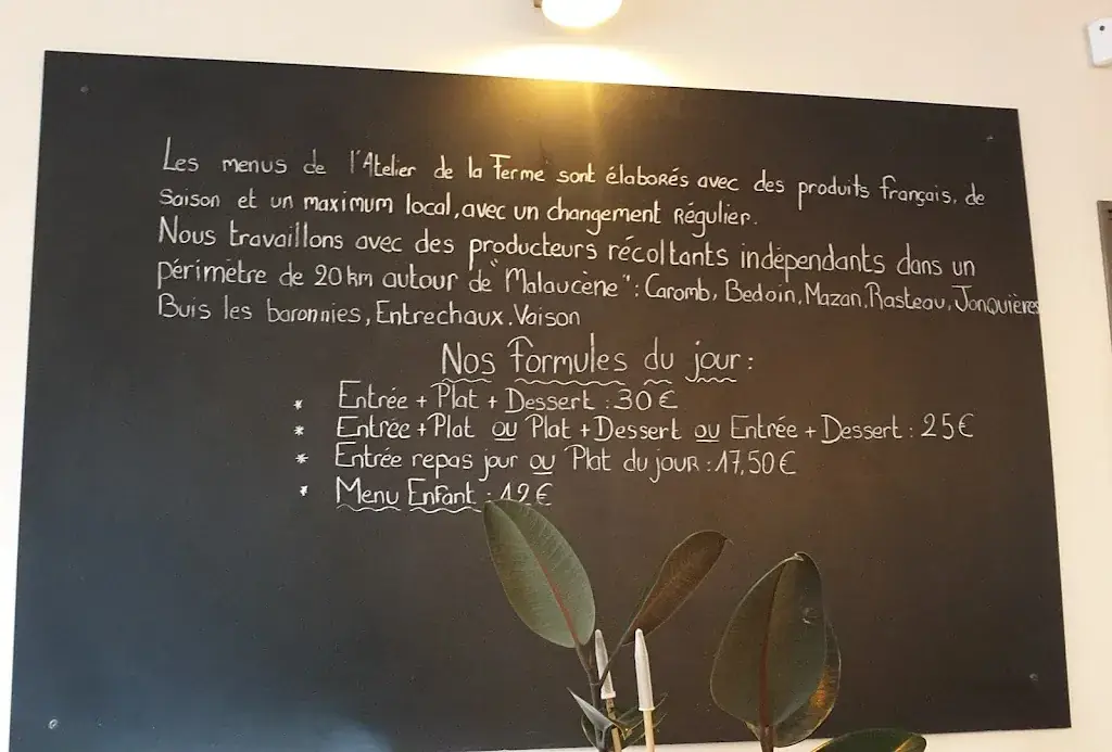 Menu_L'atelier de la Ferme_Malaucène_image_4