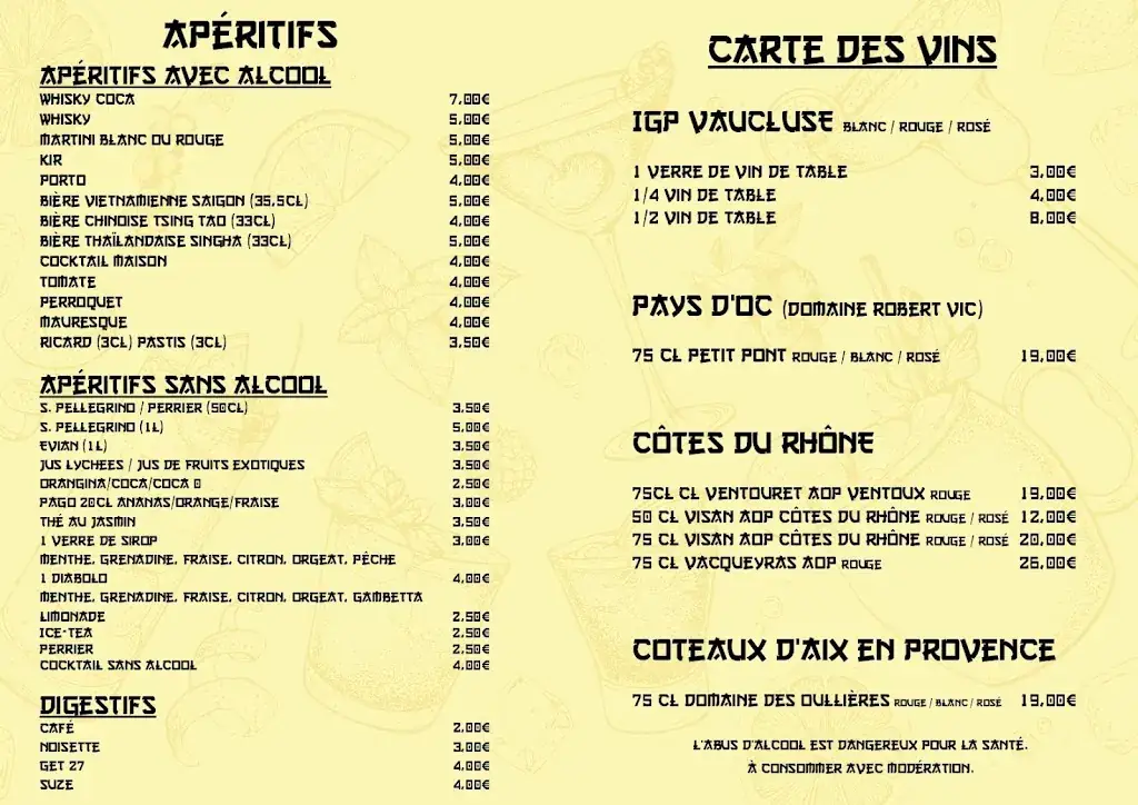 Menu_Indochine - Restaurant à Mallemort_Mallemort_image_4