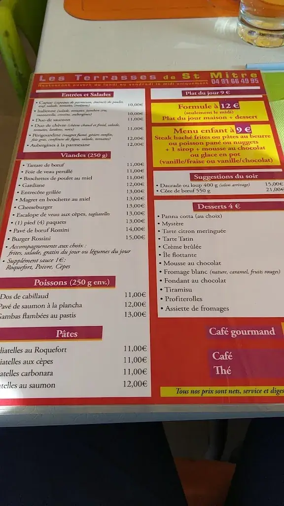 Menu_Les Terrasses de St Mitre_Marseille_image_1