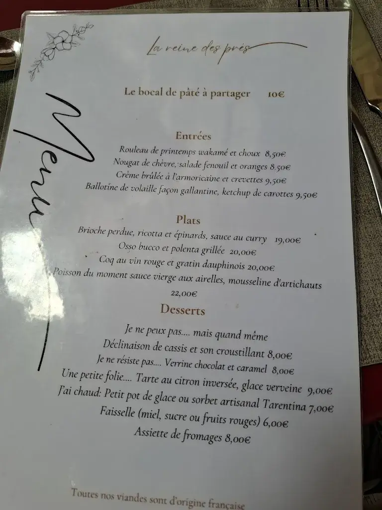 Menu_Restaurant La Reine des Prés_Mane_image_2