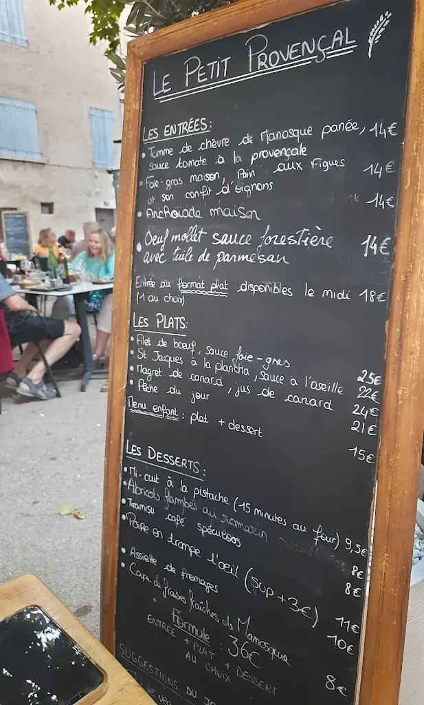 Menu_Le Petit Provençal - Restaurant Manosque_Manosque_image_3