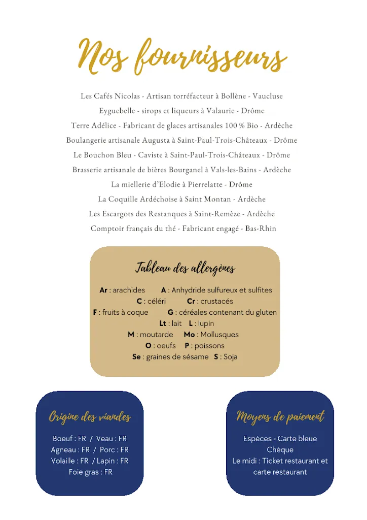 Menu_PRELUDE RESTAURANT PIERRELATTE_Pierrelatte_imagen_4