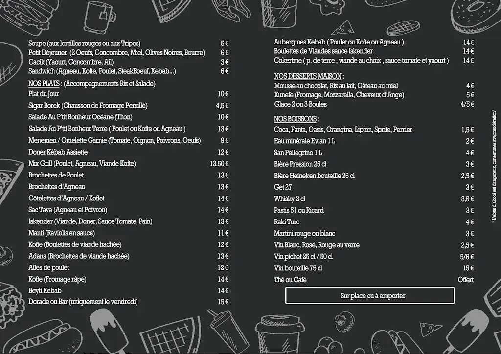 Menu_Restaurant Marignane Au p'tit Bonheur_Marignane_image_3