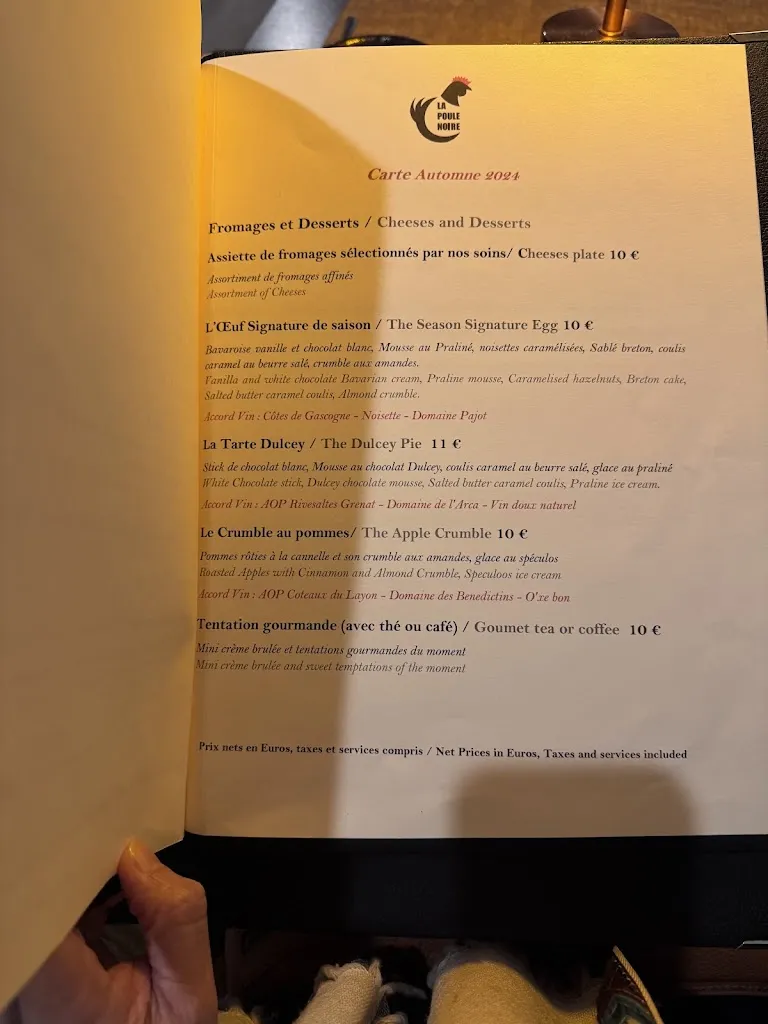 Menu_La Poule Noire_Marseille_image_1