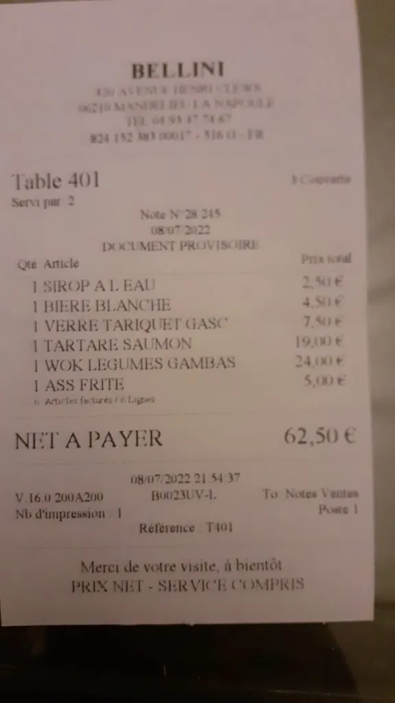 Caroline Ortiz_Le Bellini_Mandelieu-la-Napoule_review