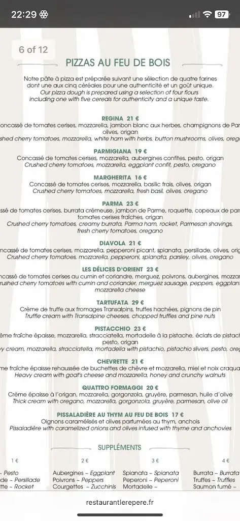 Menu_Le Repère_Mandelieu-la-Napoule_image_3
