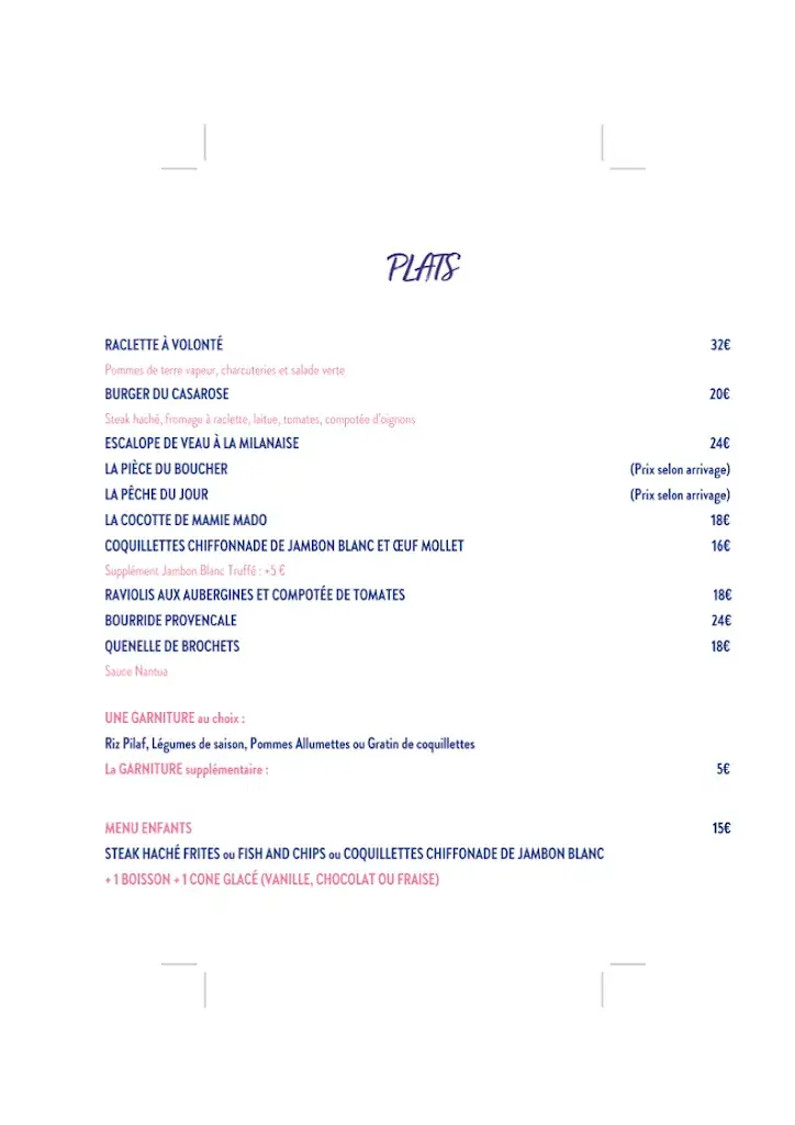 Menu_Rose Restaurant_Mandelieu-la-Napoule_image_1