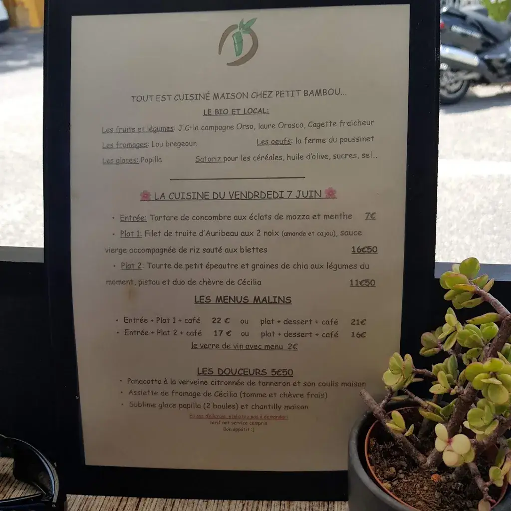 Menü_Petit Bambou Café_Mandelieu-la-Napoule_Bild_1
