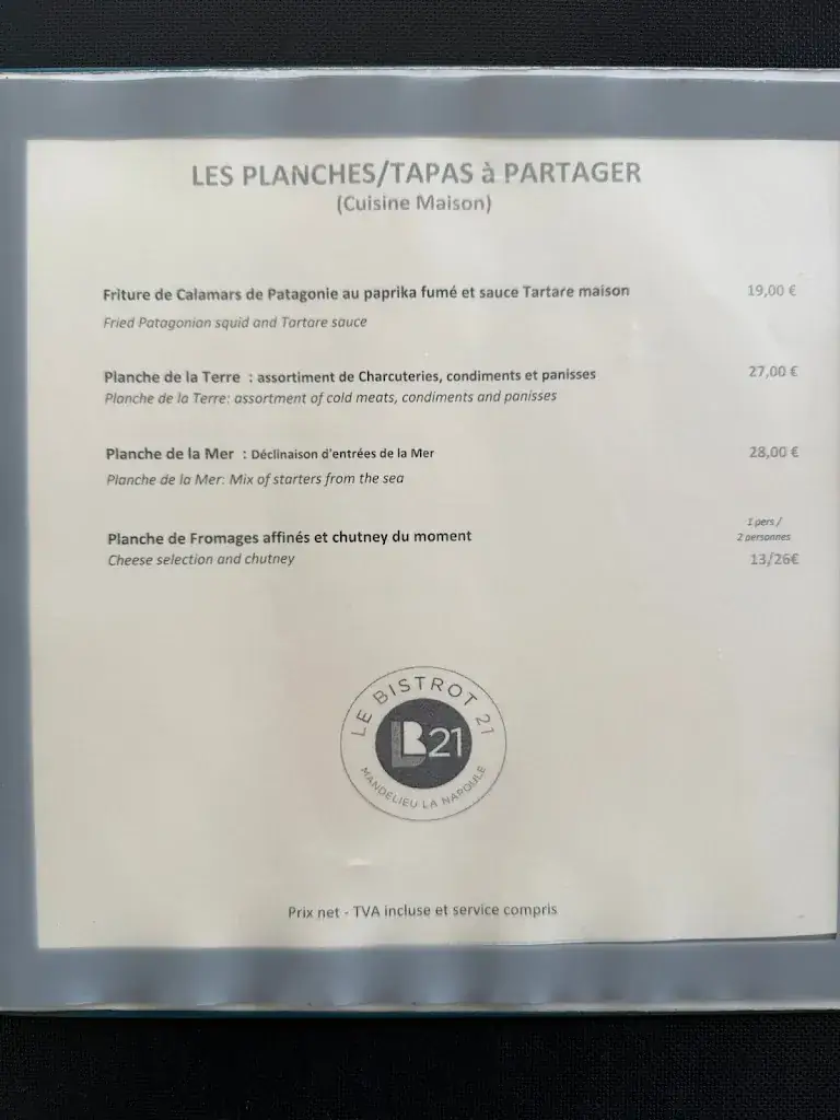 Menu_Le Bistrot 21_Mandelieu-la-Napoule_image_1